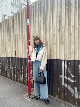 桂束咲さん(レディース・170cm)の冬コーディネート