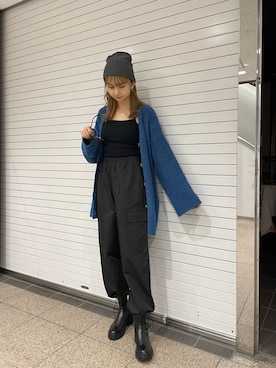 桂束咲さん（レディース・170cm）の秋コーディネート