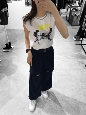 桂束咲さん（レディース・170cm）の春コーディネート