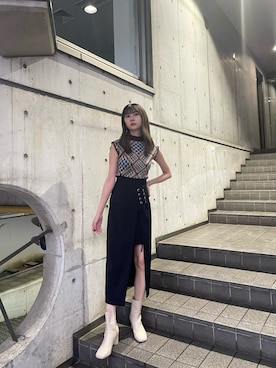 桂束咲さん(レディース・170cm)の夏コーディネート