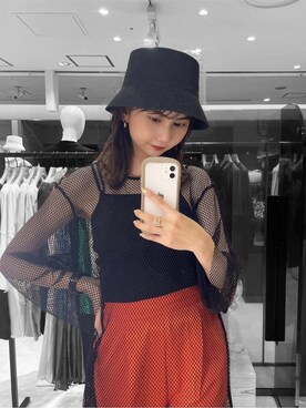 桂束咲さん（レディース・170cm）の夏コーディネート