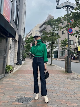 桂束咲さん（レディース・170cm）の夏コーディネート