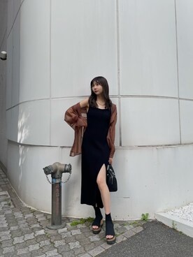 桂束咲さん（レディース・170cm）の春コーディネート