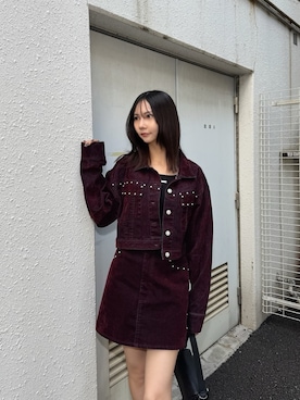 「アイテム（ジャケット/アウター）」を使った、桂束咲さん（レディース・170cm）の夏コーディネート