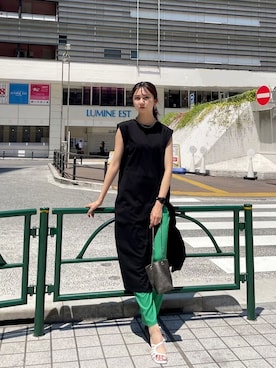 桂束咲さん（レディース・170cm）の夏コーディネート