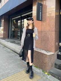 メッシュラップジャンスカ[品番：MKSW0050474]｜MURUA（ムルーア