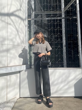 桂束咲さん（レディース・170cm）の冬コーディネート