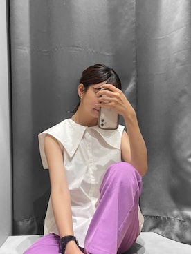 桂束咲さん（レディース・170cm）の夏コーディネート