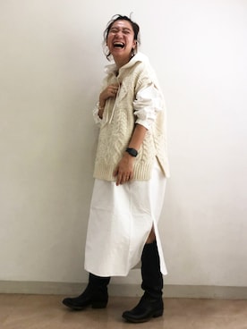 目黒加奈子さん(レディース・157cm)の秋コーディネート