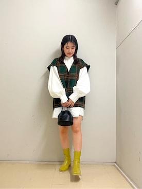 「#秋コーデ」｜「アイテム（ワンピース/ドレス）」を使った、三木田真澄さん（レディース・159cm）の夏コーディネート