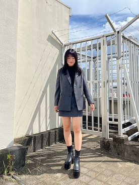 三木田真澄さん（レディース・159cm）の秋コーディネート