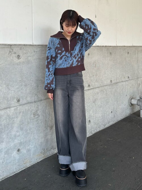 ターンアップカットオフデニム（デニムパンツ）｜MURUA（ムルーア）の