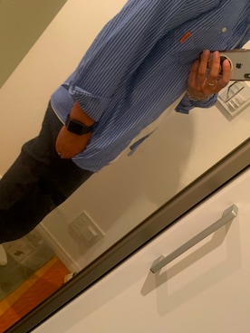 「UNIVERSAL OVERALL（ユニバーサルオーバーオール）のアイテム（パンツ）」を使った、Ogashoさん（メンズ・181cm）の春コーディネート