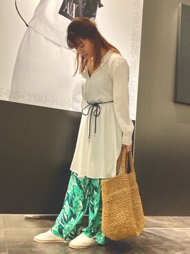 「AXchange」｜「アイテム（スリッポン）」を使った、KNKさん（レディース・153cm）の春コーディネート