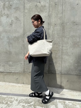 「メガネ女子」｜moticoooさん（レディース・159cm）の春コーディネート