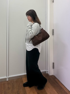 「russet（ラシット）のアイテム」を使った、moticoooさん（レディース・159cm）の秋コーディネート
