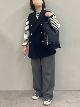 「JOURNAL STANDARD relume（ジャーナルスタンダード　レリューム）のアイテム（その他アウター）」を使った、moticoooさん（レディース・159cm）の冬コーディネート