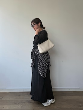 「秋のシャツ着こなし術」｜moticoooさん（レディース・159cm）の秋コーディネート