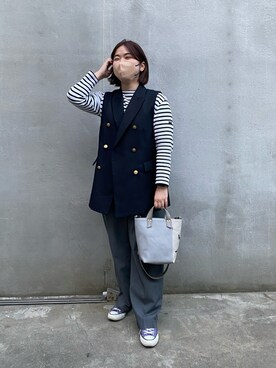 「JOURNAL STANDARD relume（ジャーナルスタンダード　レリューム）のアイテム（その他アウター）」を使った、moticoooさん（レディース・159cm）の春コーディネート