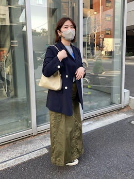 「U by SPICK&SPAN（ユーバイスピックアンドスパン）のアイテム」を使った、moticoooさん（レディース・159cm）の春コーディネート