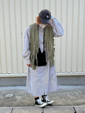 「Creed（クリード）のアイテム」を使った、にこ。さん（レディース・165cm）の秋コーディネート