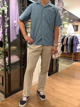 BRICK HOUSE by Tokyo Shirts 栄森の地下街店さん（メンズ・184cm）の夏コーディネート