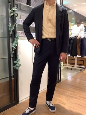 BRICK HOUSE by Tokyo Shirts 栄森の地下街店さん（メンズ・184cm）の春コーディネート