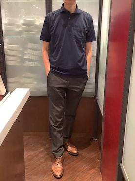 「BRICK HOUSE by TOKYO SHIRT（ブリックハウス）のアイテム」を使った、TOKYO SHIRTS おおたかの森店さん（メンズ・177cm）の春コーディネート