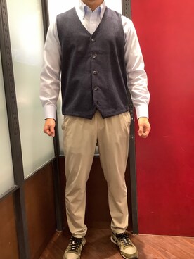 TOKYO SHIRTS おおたかの森店さん（メンズ・172cm）の秋コーディネート