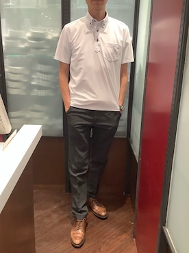 「BRICK HOUSE by TOKYO SHIRT（ブリックハウス）のアイテム」を使った、TOKYO SHIRTS おおたかの森店さん（メンズ・177cm）の春コーディネート