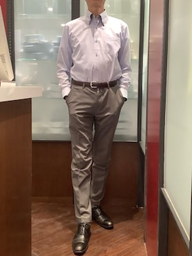 「BRICK HOUSE by TOKYO SHIRT（ブリックハウス）のアイテム」を使った、TOKYO SHIRTS おおたかの森店さん（メンズ・177cm）の春コーディネート