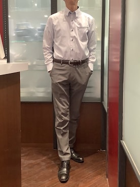 「BRICK HOUSE by TOKYO SHIRT（ブリックハウス）のアイテム」を使った、TOKYO SHIRTS おおたかの森店さん（メンズ・177cm）の春コーディネート