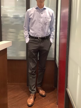 TOKYO SHIRTS おおたかの森店さん（メンズ・177cm）の秋コーディネート