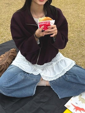 「Re:EDIT（リエディ）のアイテム」を使った、173noppoさん（レディース・173cm）の春コーディネート