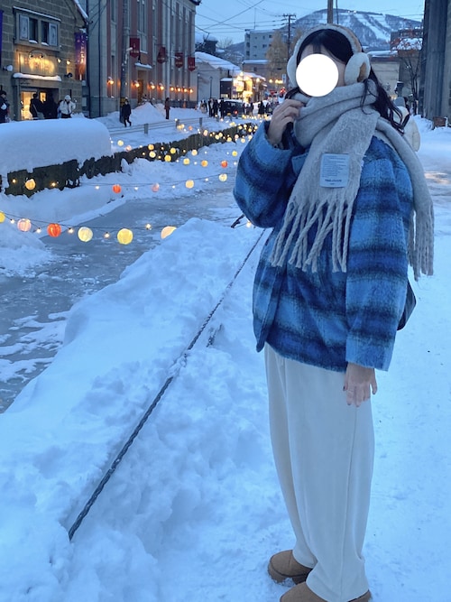 シープスキン UGG 刺繍ロゴイヤーマフ W SHEEPSKIN EMROIDERY EARMUFF