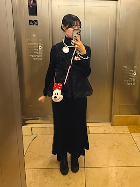 「アイテム（キャミソール）」を使った、173noppoさん（レディース・173cm）の冬コーディネート