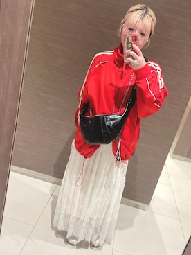 「CIAOPANIC TYPY（チャオパニックティピー）のアイテム（ジャケット/アウター）」を使った、こっこさん（レディース・162cm）の春コーディネート