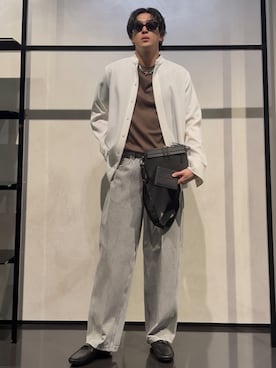 「アイテム（財布）」を使った、IBUKIさん（メンズ・182cm）の秋コーディネート