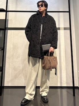 「アイテム（財布）」を使った、IBUKIさん（メンズ・182cm）の秋コーディネート