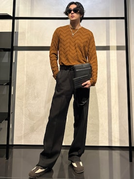 「アイテム（財布）」を使った、IBUKIさん（メンズ・182cm）の秋コーディネート
