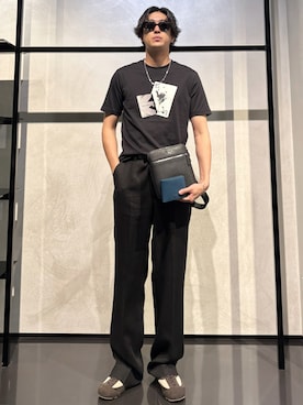 「アイテム（財布）」を使った、IBUKIさん（メンズ・182cm）の秋コーディネート