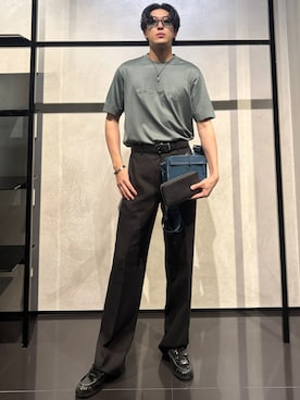 「アイテム（財布）」を使った、IBUKIさん（メンズ・182cm）の夏コーディネート