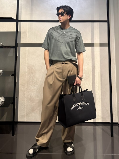 セール】【エンポリオ アルマーニ】ショッパー キャンバス ロゴ