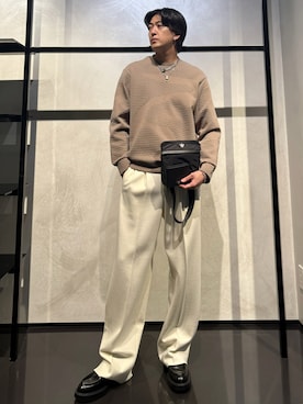 「アイテム（財布）」を使った、IBUKIさん（メンズ・182cm）の冬コーディネート