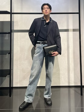 「EMPORIO ARMANI（エンポリオアルマーニ）のアイテム（ジャケット/アウター）」を使った、IBUKIさん（メンズ・182cm）の秋コーディネート