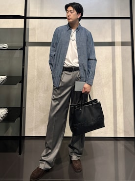 「アイテム（バッグ）」を使った、IBUKIさん（メンズ・182cm）の夏コーディネート