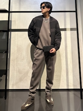 「アイテム（財布）」を使った、IBUKIさん（メンズ・182cm）の秋コーディネート