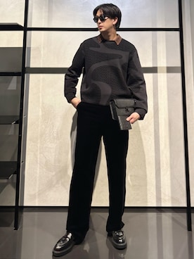 「アイテム（財布）」を使った、IBUKIさん（メンズ・182cm）の冬コーディネート