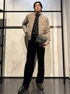 「アイテム（ダウンジャケット/コート）」を使った、IBUKIさん（メンズ・182cm）の秋コーディネート