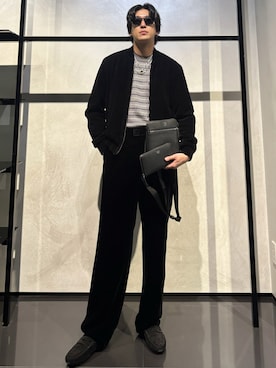「アイテム（財布）」を使った、IBUKIさん（メンズ・182cm）の秋コーディネート